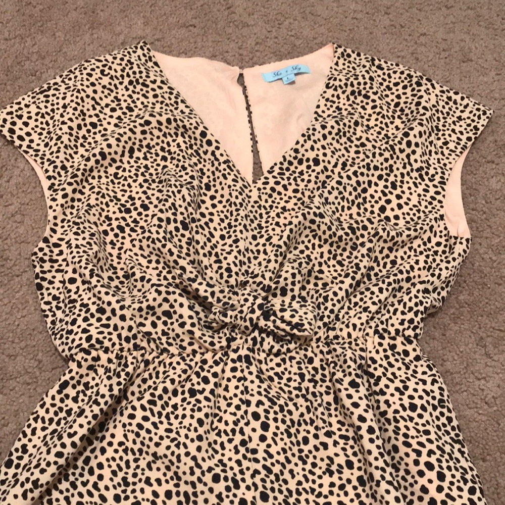 Cheetah romper